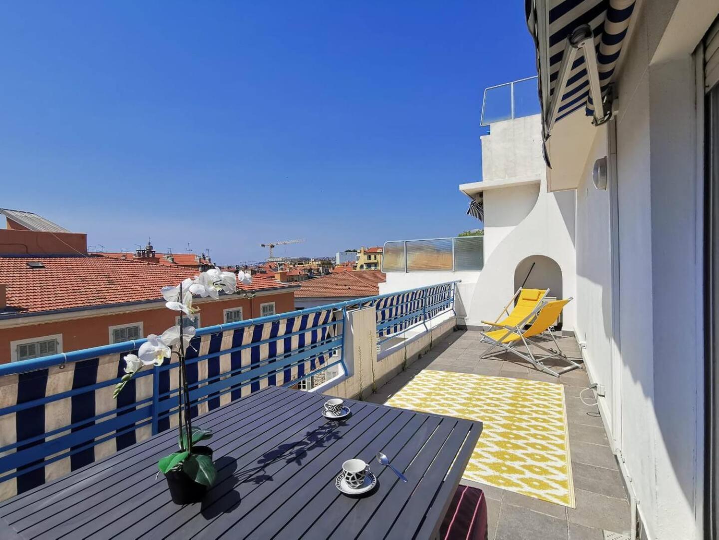 SMARTBNB - Dernier étage - Terrasse à ciel ouvert - Garibaldi Nice Exterior foto
